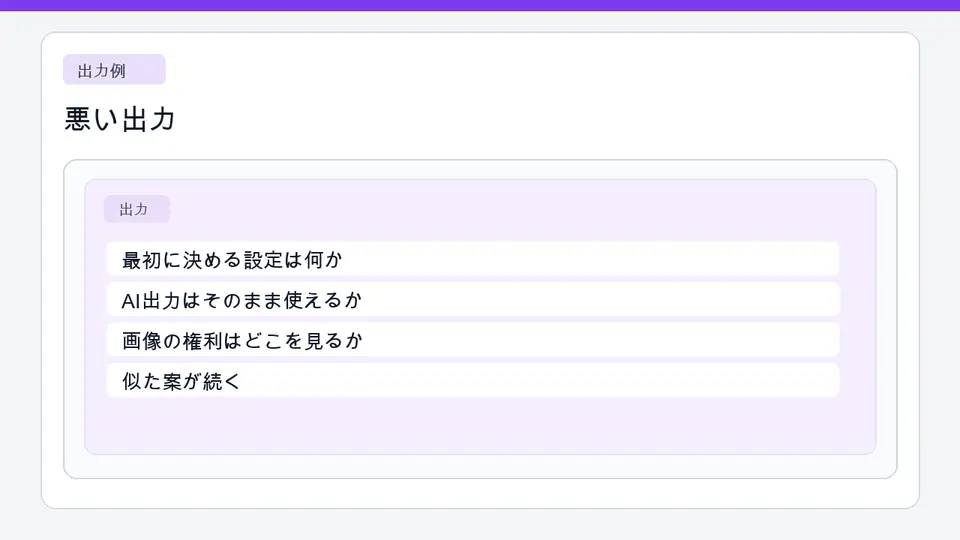 似た内容が並んだAIのShorts案
